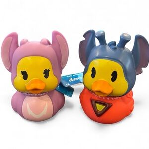 Disney Stitch and Angel Rubber Duckies Purple and Blue